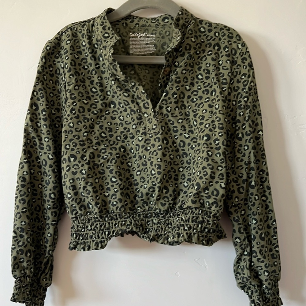 Girls XS | Cat & Jack | Leopard Elastic Top